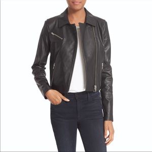 NWOT Elizabeth & James Moto Faux Leather Jacket